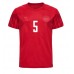Danmark Joakim Maehle #5 Hjemmebanetrøje VM 2022 Kort ærmer